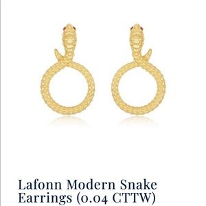Lafonn Ruby Snake Eye Earrings